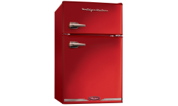 Retro Mini Fridge Freezer by Nostalgia Electrics Red