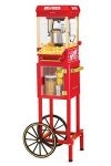 Popcorn Cart For Game Room Nostalgia KPM200CART Tall Vintage Kettle