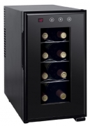 Sunpentown Small Wine Cooler Fridge (8 bottles 10 High) Black