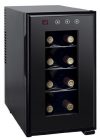 Sunpentown Small Wine Cooler Fridge (8 bottles 10 High) Black